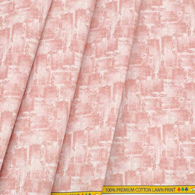 Shirt n Kurta Fabric Stiff Pure Cotton Premium Digital Printed Colour Rose Pink