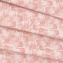Shirt n Kurta Fabric Stiff Pure Cotton Premium Digital Printed Colour Rose Pink