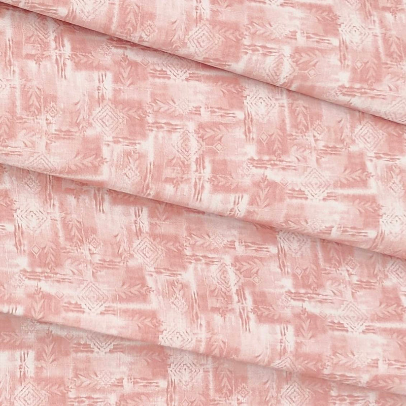Shirt n Kurta Fabric Stiff Pure Cotton Premium Digital Printed Colour Rose Pink