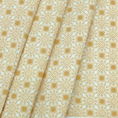 Shirt n Kurta Fabric Stiff Pure Cotton Premium Digital Printed Colour Egg Nog Yellow