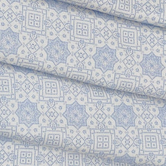 Shirt Fabric ManTire Giza Cotton Printed Colour Nankeeng  Blue
