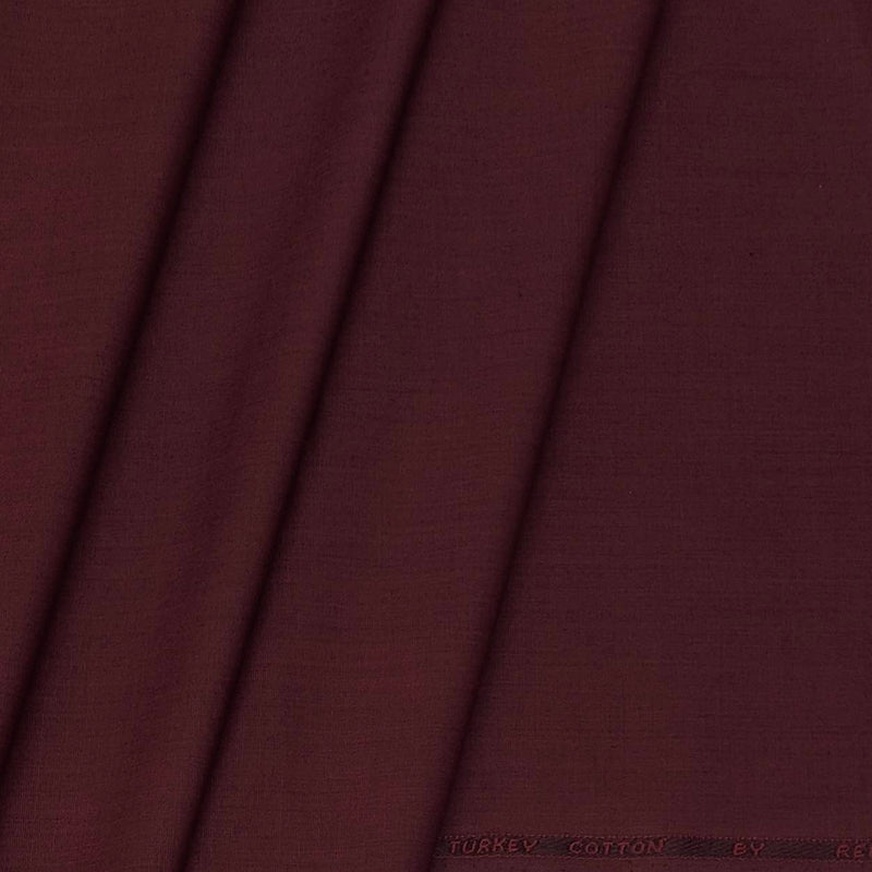 Shirt Fabric ManTire wrinkle Free PC Plain Fill a Fill Colour Brownish Red