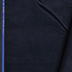 Arvind Pure Cotton stretchable Corduroy Trouser Fabric Colour Dark Blue