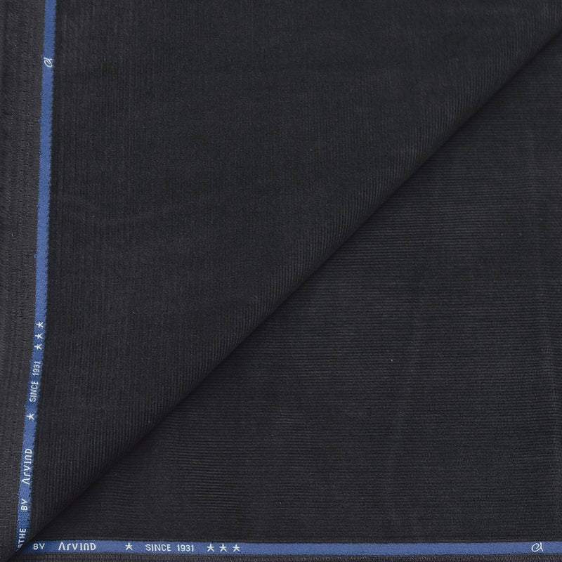 Corduroy Arvind Pure Cotton stretchable Trouser Fabric Colour Coin Grey