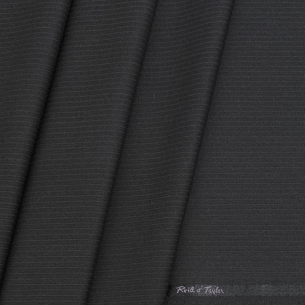 Trouser Fabric Reid & Taylor PV Pin Lining Colour Worsted Black