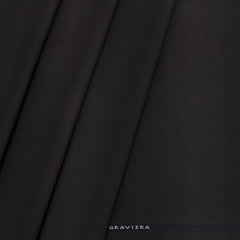 Trouser Fabric Graviera 4Way Lycra Premium Plain Color Bistre Brown