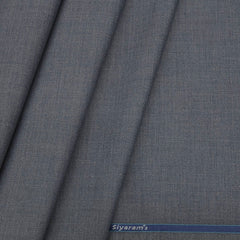 Trouser Fabric Siyaram PV Mix Check Colour Glaucous Blue