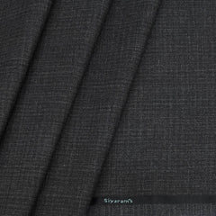 Trouser Fabric Siyaram PV Mix Check Colour Worsted Grey