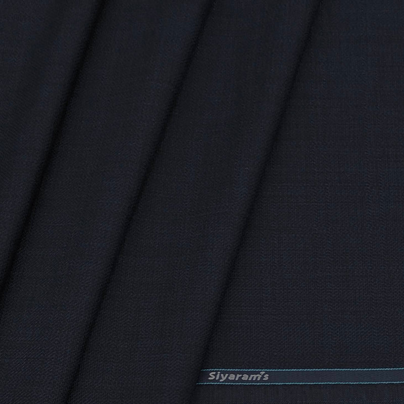 Trouser Fabric Siyaram PV Mix Check Colour Indigo Blue