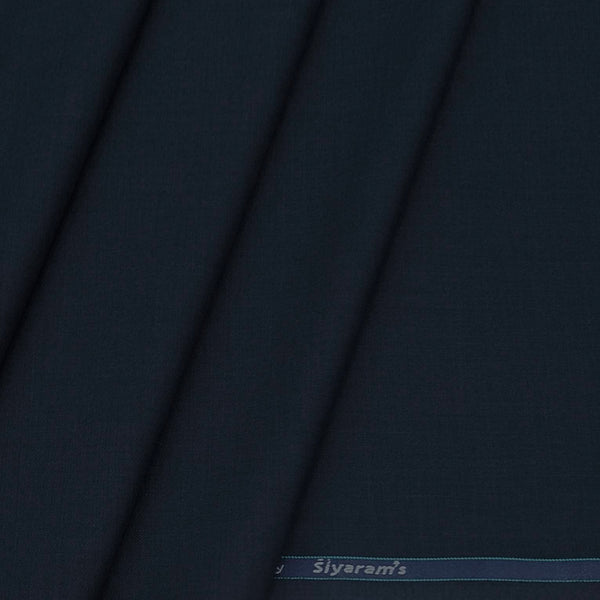 Trouser Fabric Siyaram PV Plain Colour Denik Blue