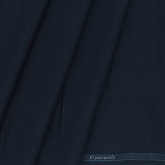 Trouser Fabric Siyaram PV Dobby Colour Peacock Blue