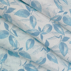 Shirt Fabric Linen Club Pure Linen Printed Colour Fortnum Blue