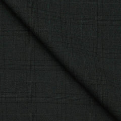 Trouser Fabric Raymond Check Colour Ever Green Fog