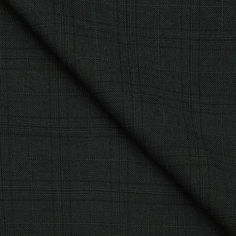 Trouser Fabric Raymond Check Colour Ever Green Fog