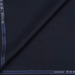 Trouser Fabric Raymond Designer Check Colour Dark Blue