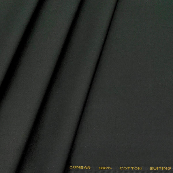 Trouser Fabric Donear Pure Cotton Plain Colour Dark Onyx Grey