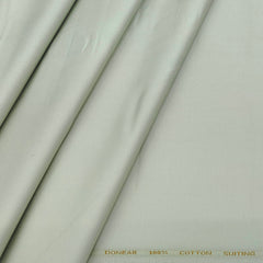 Trouser Fabric Donear Pure Cotton Plain Colour Pale Green