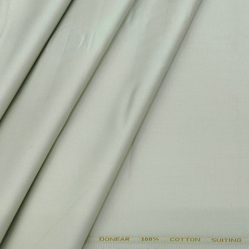 Trouser Fabric Donear Pure Cotton Plain Colour Pale Green