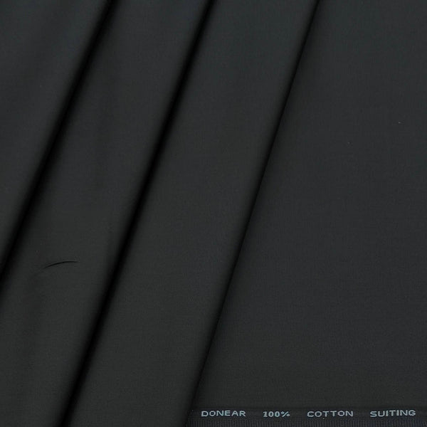 Trouser Fabric Donear Pure Cotton Plain Colour Solid Grey