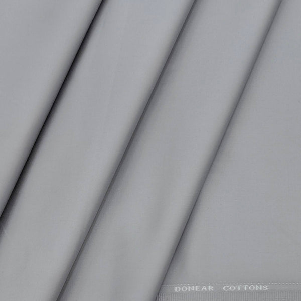 Trouser Fabric Donear Fine Pure Cotton stretchable Plain Colour Grandma Grey