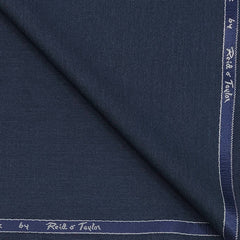 Trouser Fabric Reid & Taylor Polyester Viscose textured Color Yale Blue