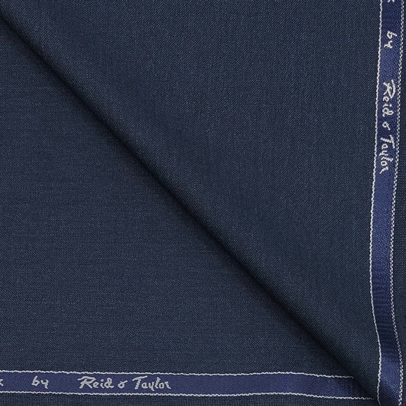 Trouser Fabric Reid & Taylor Polyester Viscose textured Color Yale Blue