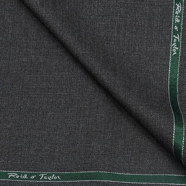 Trouser Fabric Reid & Taylor Polyester Viscose textured Color Light Charcoal Grey