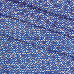 Shirt Fabric ManTire Polyester Viscose Digital Printed Color Aegean Blue