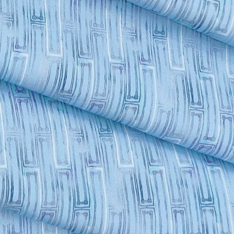 Shirt Fabric Raymond 100% Cotton Printed Colour Baby Blue