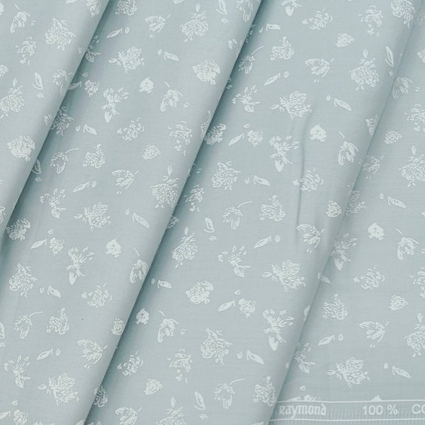 Shirt Fabric Raymond 100% Cotton Printed Colour Sky Blue