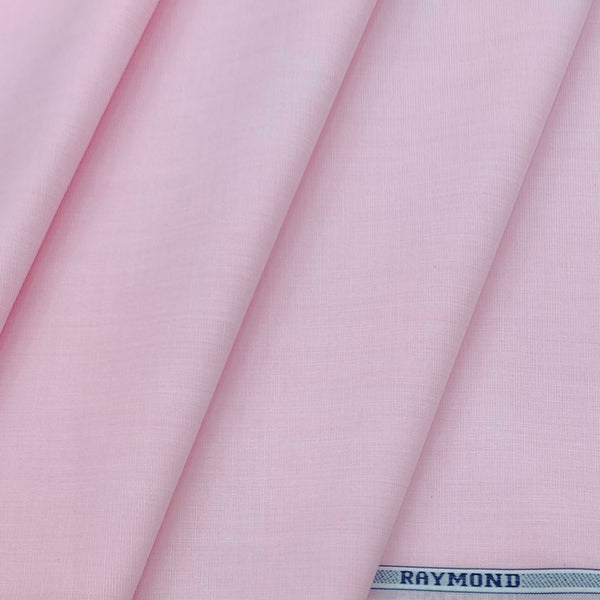 Shirt Fabric Raymond 100% Cotton Plain Colour Pink