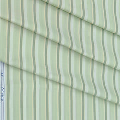 Shirt Fabric Arvind Cotton Blended Formal Lining Colour Nyanza Green N Smoke Grey