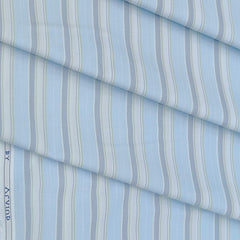 Shirt Fabric Arvind Cotton Blended Formal Lining Colour Sky Blue N Light Green