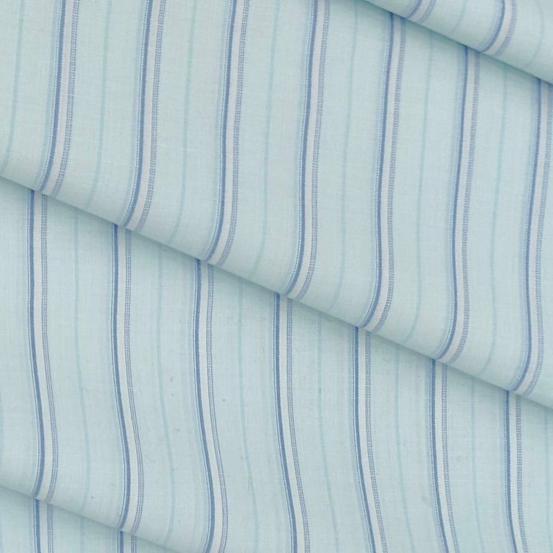 Shirt Fabric Arvind Cotton Blended Formal Lining Colour Powder Blue