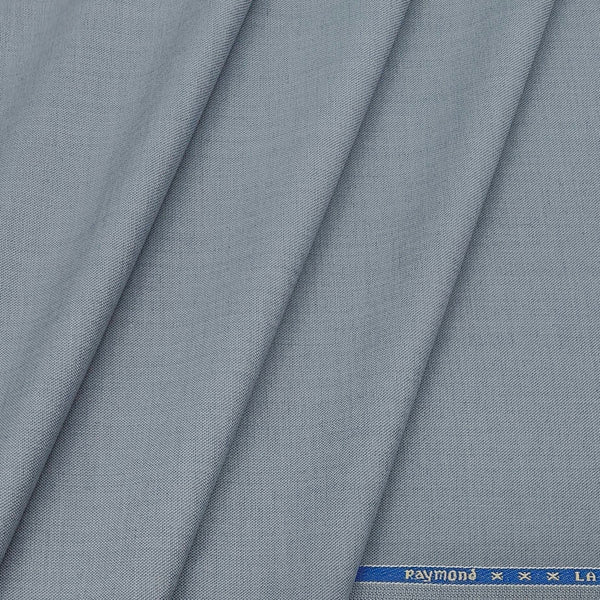 Trouser Fabric Raymond Wool Blended Plain Colour Columbia Blue