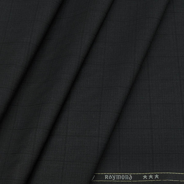 Trouser Fabric Raymond PV Check Colour Charcoal Grey
