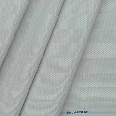 Shirt Fabric ManTire Poly Cotton Wrinkle Free Dobby Colour Greenish White