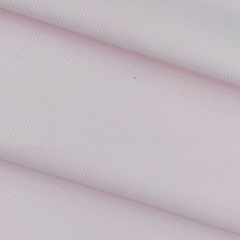 Shirt Fabric ManTire Poly Cotton Wrinkle Free Zig Zag Colour Blush Pink