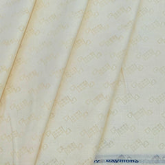 Shirt Fabric Raymond Mix Cotton Jacquard Colour Beige