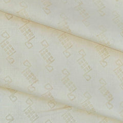 Shirt Fabric Raymond Mix Cotton Jacquard Colour Beige