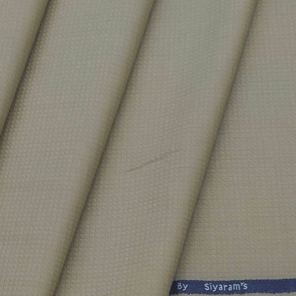 Trouser Fabric Siyaram T/R Self Texture Color Charmomile Brown