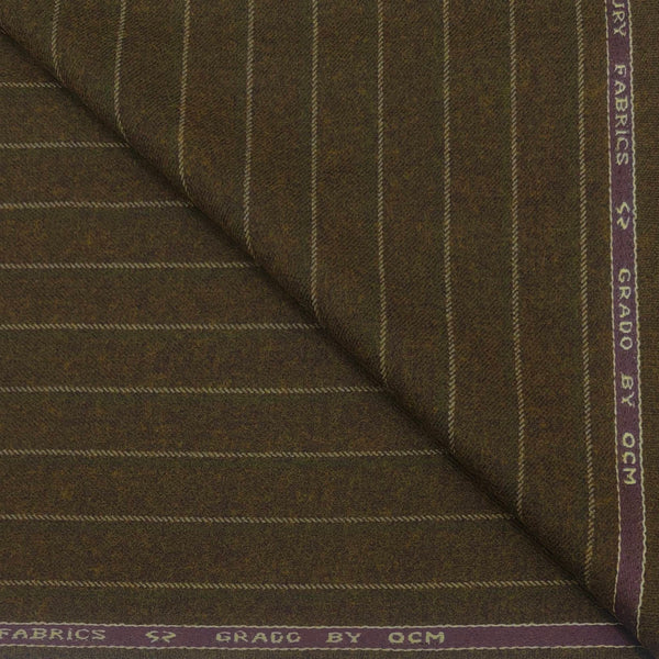 Tweed Blazer Fabric OCM 100% Wool Lining Colour Dark Brown