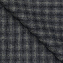 Tweed Blazer Fabric OCM 100% Wool Check Colour Shark Grey