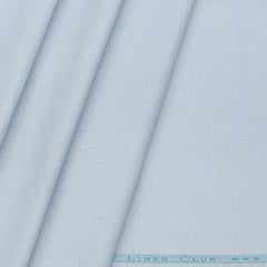 Linen Club Linen Blended Plain Shirt Fabric Colour Columbia Blue