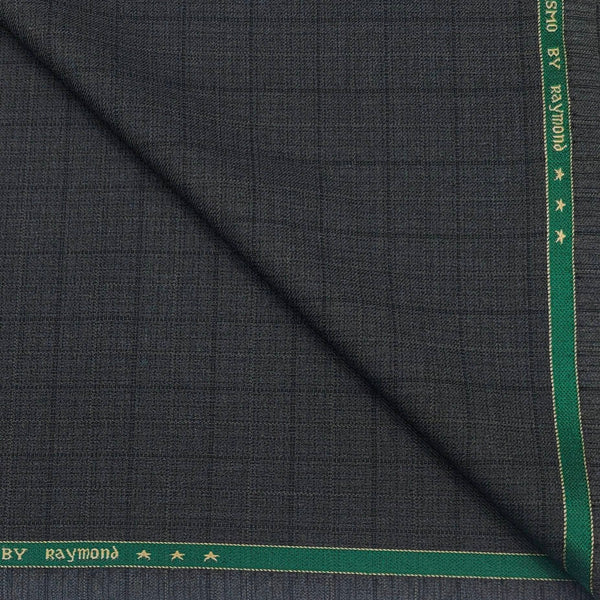 Suit Fabric Raymond PV Check Color Blackish Grey