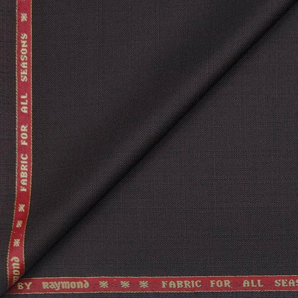 Suit Fabric Raymond Wool Blended Plain Color Brownish Wine