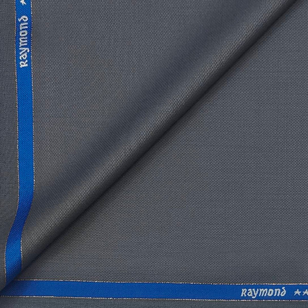Suit Fabric Raymond Fine Wool Blended Plain Color Silver Grey