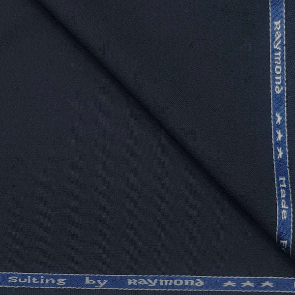 Suit Fabric Raymond Poly Viscose Plain Color Prussian Blue