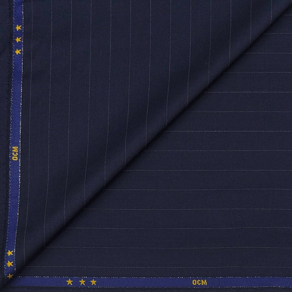 Suit Fabric OCM 100s Count PV Lining Color Dark Blue