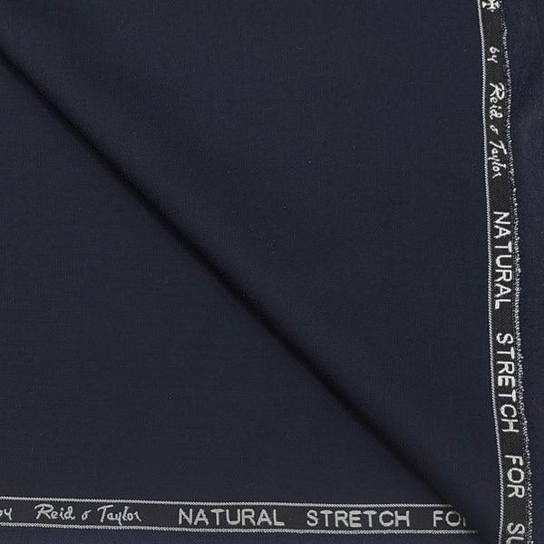 Suit Fabric Reid & Taylor Poly Viscose Plain Color Dark Blue